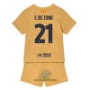 Officiële Voetbalshirt + Korte Broek FC Barcelona Frenkie de Jong 21 Uit 2022-23 - Kids